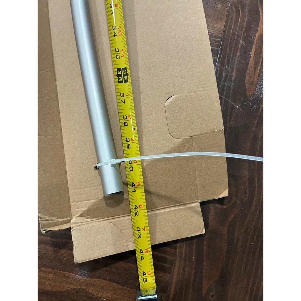 Adjustable Curved Shower Curtain Rod Brushed Nickel 50-72 Inch Wall Mount Bath